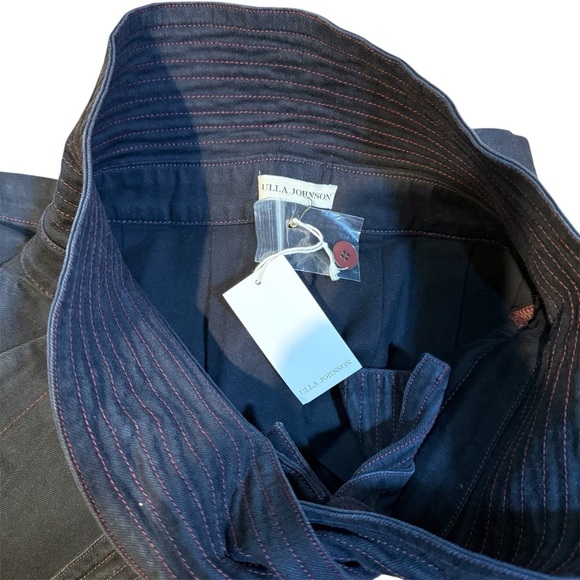 Ulla Johnson NWT Denim Drew Tie Front Mini Skirt Size 6 - Picture 6 of 7